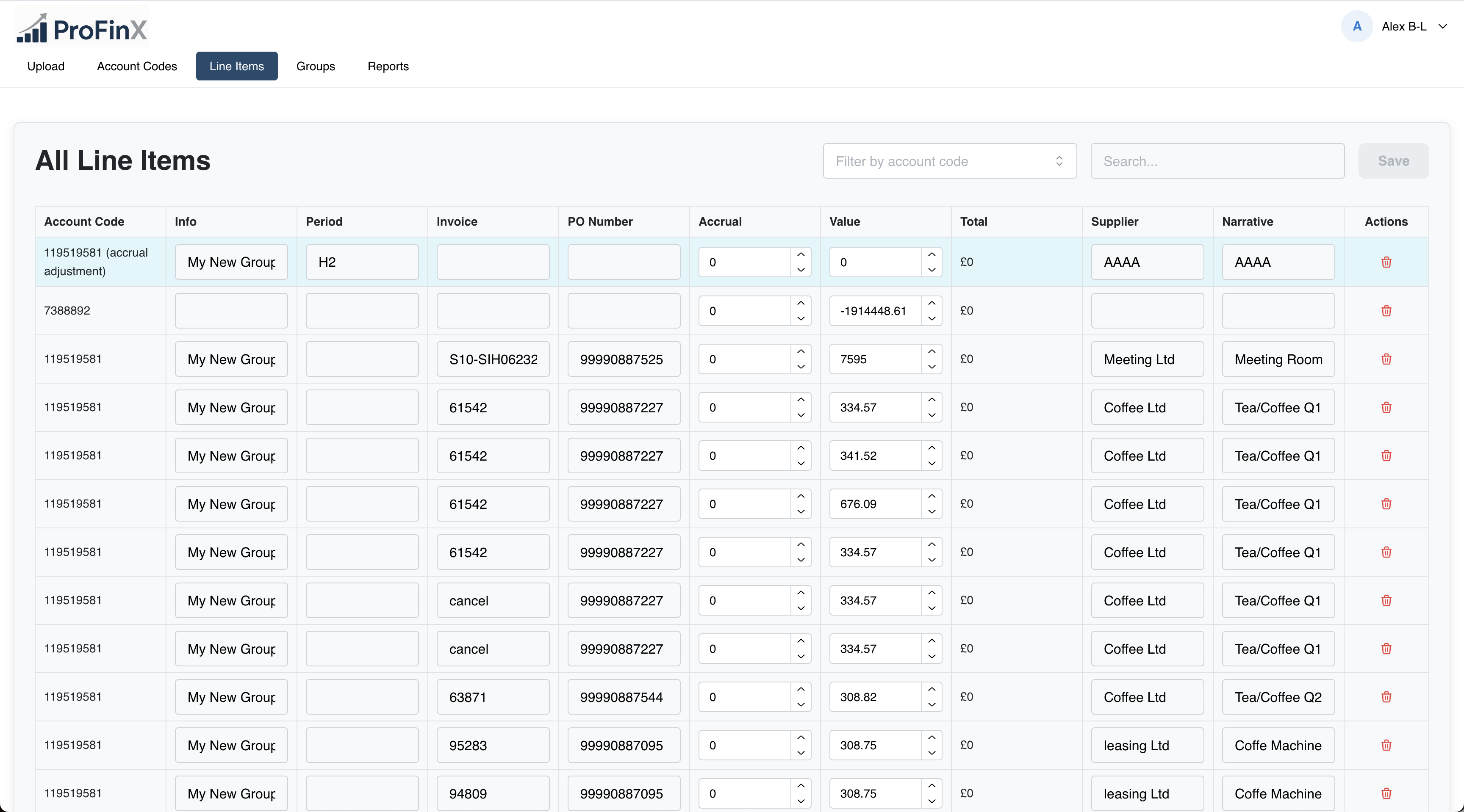 Automated Portfolio Chart